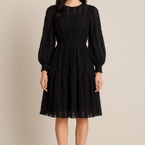 Jessica Johnson Women’s Dress Small Textured A Line 3D Designer Luxury Feminine